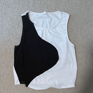 BEAR DANCE Black and White Tank Top